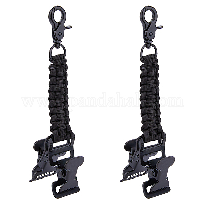 2 шт. зажим из полиэфирного волокна и железной оплетки&nbsp;AJEW-FH0005-39A-1