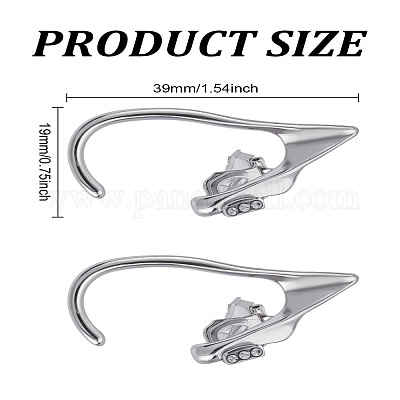 Серьги-каффы из сплава эльфов&nbsp;EJEW-LP0007-024P-1