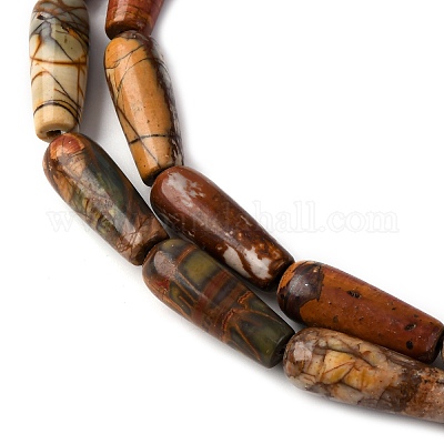 Натуральный камень пикассо / нити из бисера пикассо&nbsp;G-D0017-05-1