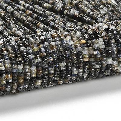 Натуральные нити из кианита / цианита / дистенового бисера&nbsp;G-RM2025-D06-C-1