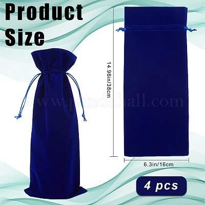 4 шт. бархатные мешочки для упаковки винных бутылок ABAG-BBC0001-13A-1