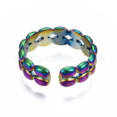 Полые манжеты кольца&nbsp;RJEW-N038-031-1