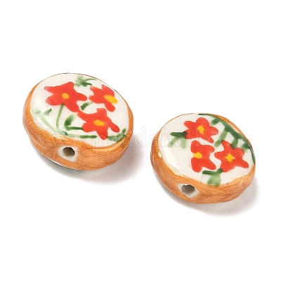 Фарфоровые бусины ручной работы PORC-C008-04C-1