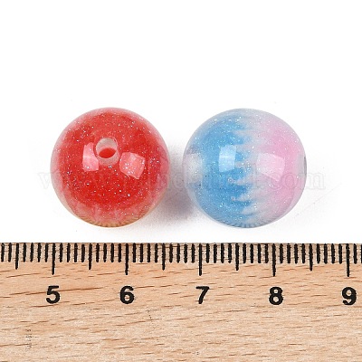 Светящиеся прозрачные шарики из смолы&nbsp;RESI-C070-10-1