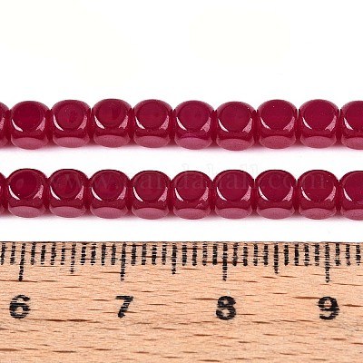 Нити бусин из красного корунда&nbsp;G-G106-N01-03-1