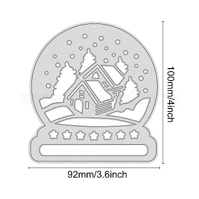 Рождественские трафареты для резки углеродистой стали&nbsp;DIY-WH0170-094-1