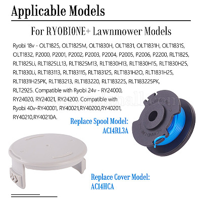 5 шт. сменная катушка для лески AC14RL3A с колпачком для триммера Ryobi One+ 24 В&nbsp;FIND-TAC0011-128C-1