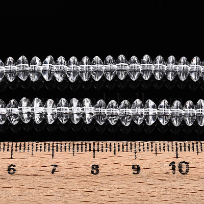 Прозрачные стеклянные бусины&nbsp;GLAA-T025-6mm-07B-1