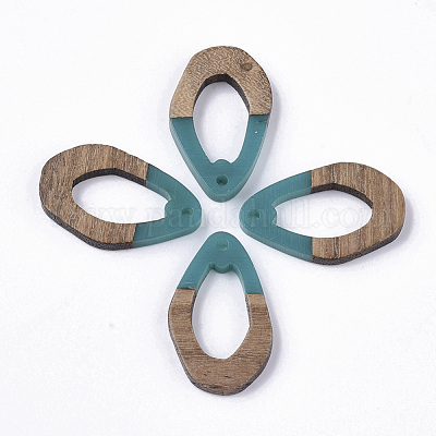 Подвески из смолы и ореха RESI-T023-A-17G-1