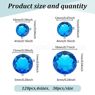 Шить на горный хрусталь&nbsp;OACR-GO0001-03B-1