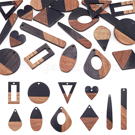 Подвески из смолы и ореха RESI-TA0001-12-1