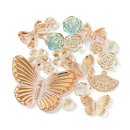 Прозрачные акриловые бусины&nbsp;OACR-O006-03B-1