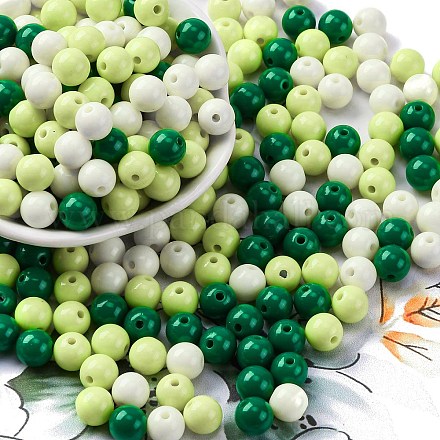 Непрозрачные акриловые бусины&nbsp;SACR-Q004-02H-1