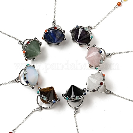 Конусные маятники из природных и синтетических драгоценных камней G-G860-05P-1