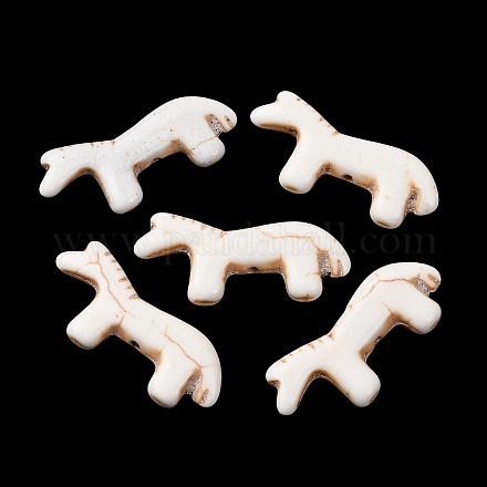 Синтетические бирюзовые бусины&nbsp;G-B158-01H-1