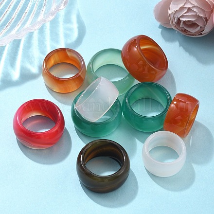 Естественный агат кольца&nbsp;G-N0326-035-1