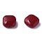 Opaque Acrylic Beads, Square, Dark Red, 15x15x7.5mm, Hole: 1.2mm, about 375pcs/500g