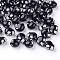 Craft Style Acrylic Beads, Skull, Black, 13x10x12mm, Hole: 2mm, about 630pcs/500g