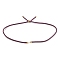 Nylon Cords Necklace Making, with Golden Brass Findings, Long-Lasting Plated, Medium Purple, 22~22.8 inch(56~58cm), Hole: 1.7mm