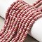 Natural Rhodonite Beads Strands, Rondelle, Faceted, 4x2~2.5mm, Hole: 0.8mm, about 59~60pcs/strand, 14.92~15.04''(37.9~38.2cm)