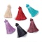 Nylon Tassel Pendants, Mixed Color, 70~72x17~18mm, Hole: 3~4mm