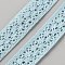 Cotton Ribbon, for Clothing Ornament, Light Cyan, 3/4 inch(18mm), 10yard/roll