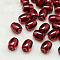 Resin Beads, Barrel, Imitation Jade, Dark Red, 14x12mm, Hole: 2mm