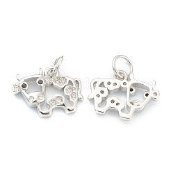 Медные прозрачные кубические циркониевые подвески&nbsp;ZIRC-B010-22P