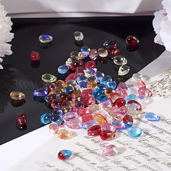 120шт 10 цвета прозрачные стеклянные бусины&nbsp;GLAA-TA0002-55