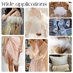 2 ярд модной ткани из страусиных перьев&nbsp;FIND-GA0003-68A