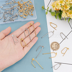 20 пара 4 стилей сережек-гвоздиков из нержавеющей стали 304&nbsp;STAS-DC0007-34