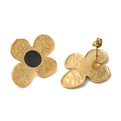 Серьги-гвоздики в форме цветка из нержавеющей стали 304 с ионным покрытием (IP)&nbsp;EJEW-C114-08G