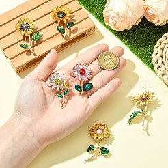 6 шт. 6 стиля цинкового сплава булавки для лацканов одежды рюкзака&nbsp;JEWB-CJ0002-98