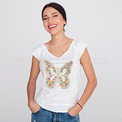 Аксессуары для вышивки бабочкой из полиэстера&nbsp;DIY-WH0502-88