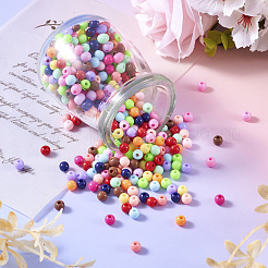 15 цвет непрозрачных акриловых бусин&nbsp;MACR-TA0001-69