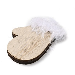 Рождественские незавершенные деревянные подвесные украшения&nbsp;LS-WOOD-D026-01A