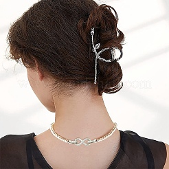 2 шт. латунные застежки с микропаве из прозрачного кубического циркония&nbsp;KK-YW0003-54P