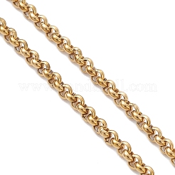 Изготовление браслета-цепочки Rolo из нержавеющей стали 304 толщиной 4 мм&nbsp;AJEW-JB01464-01