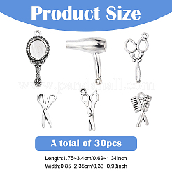 30шт 6 стиля подвески из сплава в тибетском стиле&nbsp;TIBEP-YW0002-08