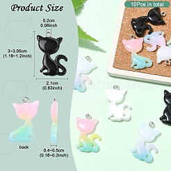 4 цвет подвески из смолы&nbsp;RESI-YW0003-37