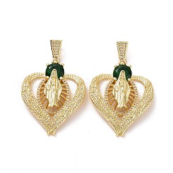 Латунные микро проложить кубического циркония подвески&nbsp;ZIRC-F134-25G-01