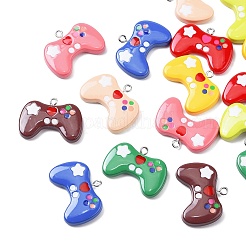 16 шт. 8 цвета непрозрачные подвески из смолы&nbsp;RESI-CJ0003-77