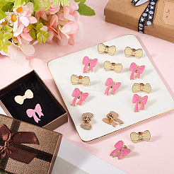 16 шт. 2 стиля эмалевых булавок-бантов&nbsp;JEWB-SC0001-74