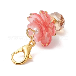 Стеклянные подвески в виде цветов&nbsp;HJEW-MZ00404