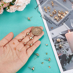 30pca железные серьги-гвоздики&nbsp;KK-BBC0005-03