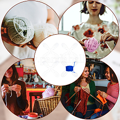 Акриловая мулине в форме цветка AJEW-WH0029-71A