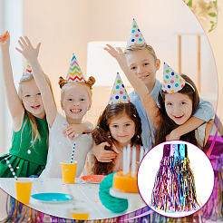 Шторы с бахромой из пластиковой фольги&nbsp;DIY-WH0028-106A