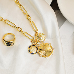 Тройной сплав солнца паве прозрачные кубические цирконии синяя эмаль подвеска ожерелья для женщин&nbsp;FS-WG50851-02