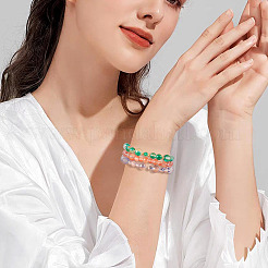 Нити матовых прозрачных стеклянных бусин&nbsp;GLAA-TA0002-77A