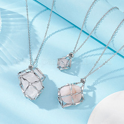 Устойчивый к потускнению мешочек из нержавеющей стали 304 для изготовления макраме&nbsp;NJEW-JN04441-02